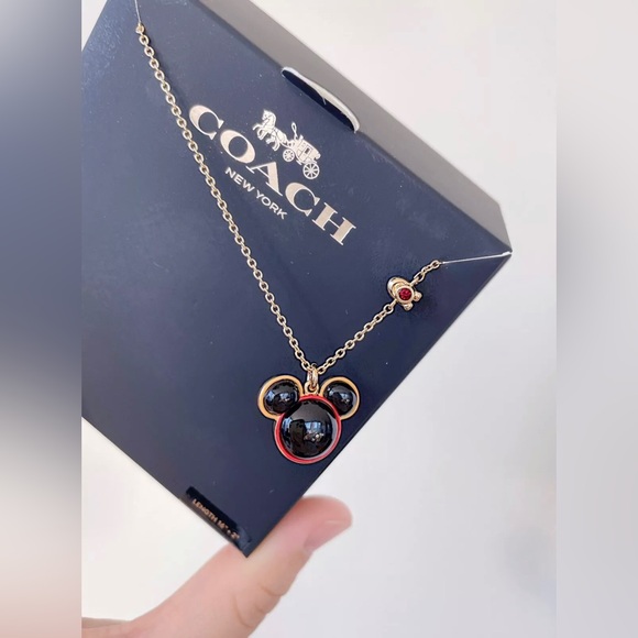 NWT Coach Disney Mickey Mouse X Keith Haring Necklace C7786 Limited Edition - Picture 4 of 8
